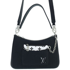 Louis Vuitton Epi Marelle 2way Shoulder Bag Black